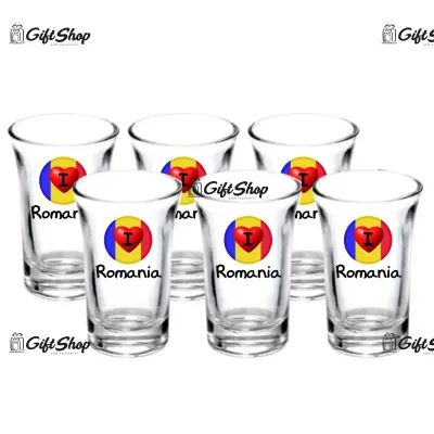 I love romania, set 6 pahare shout, model 29bs